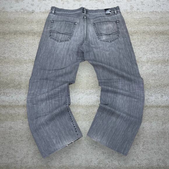 Vintage Hugo Boss Jeans Smoke Grey Wash Baggy Wide Leg Fit Denim Y2K